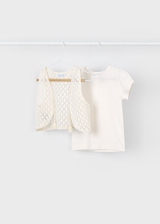 Bone S/s shirt w/ vest