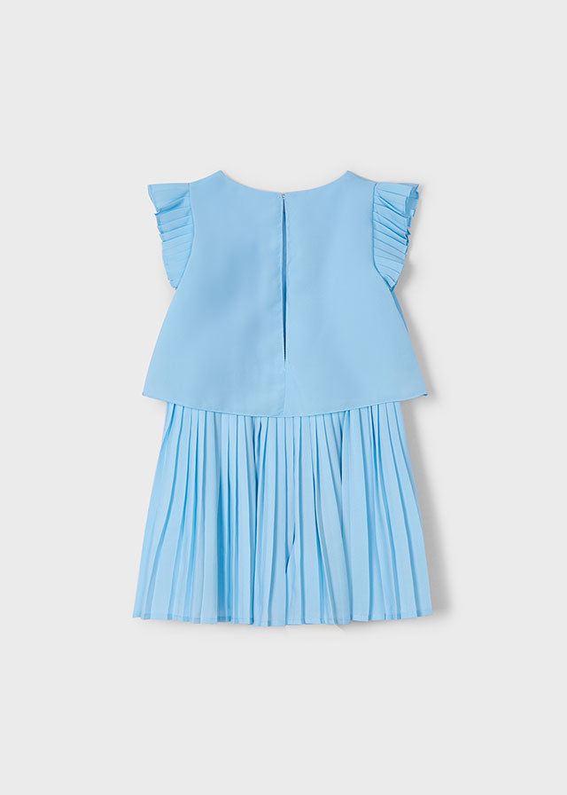Sky pleated romper