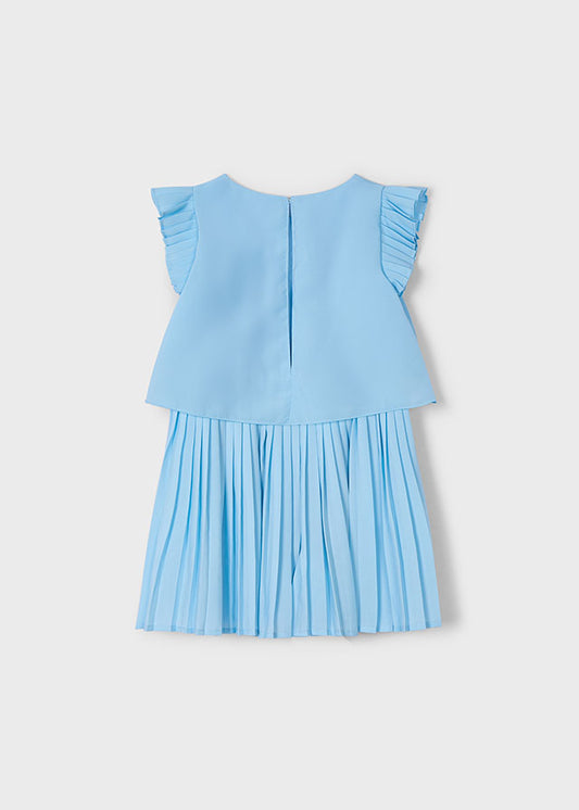 Sky pleated romper
