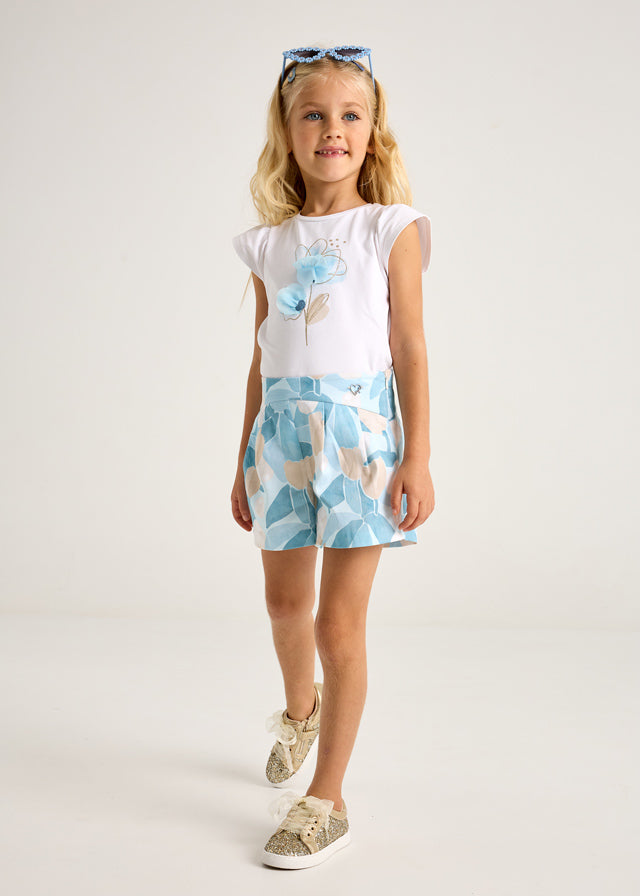 Sky Printed skort