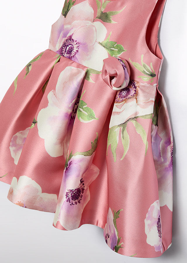 Stamp mikado dress