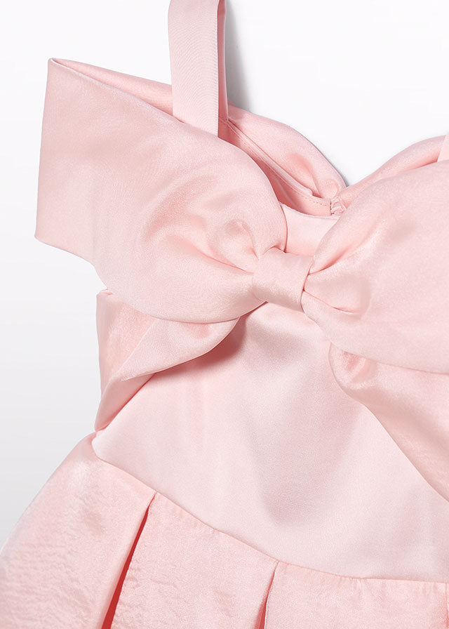 Organza bow dress peony
