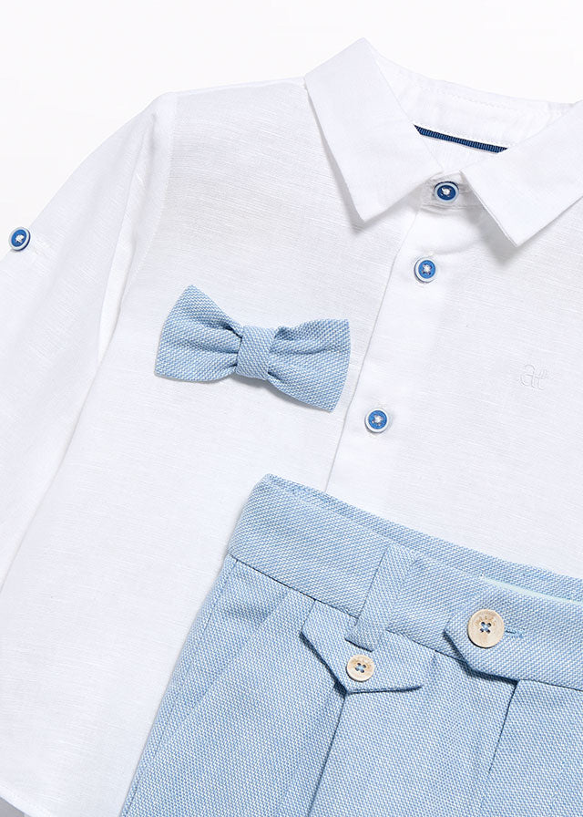 Pants and shirt w/bowtie set Nenufar