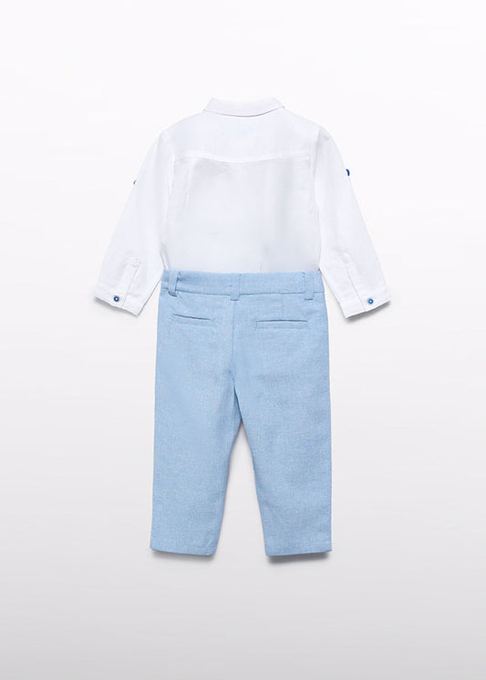 Pants and shirt w/bowtie set Nenufar