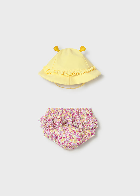 1618- rose swim diaper sun hat
