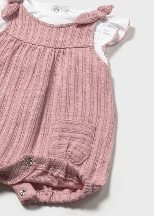 1649- pink romper set