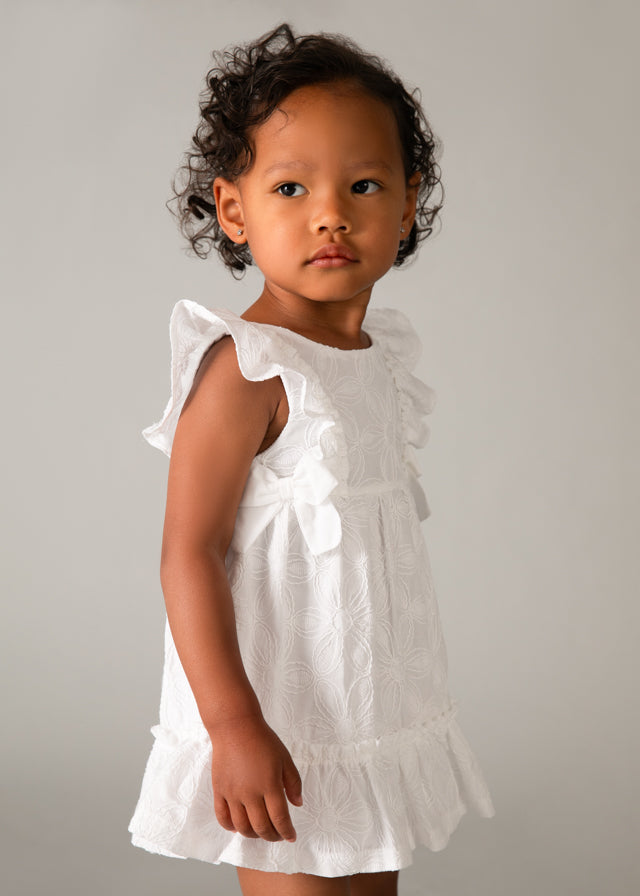 1915- White embroidered dress