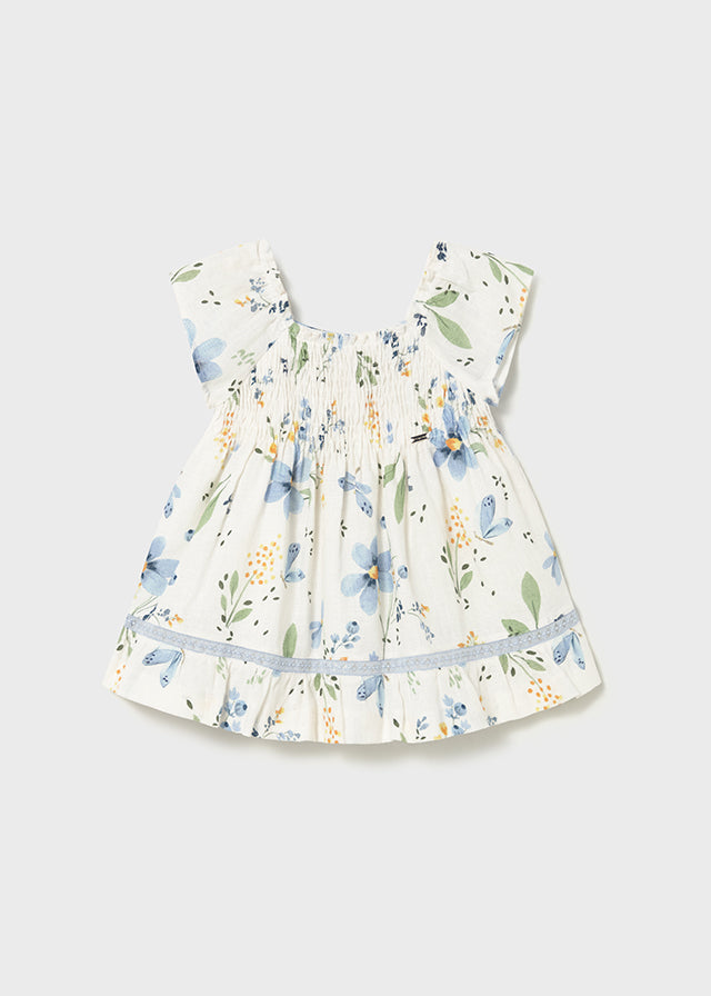 1992- sky printed dress