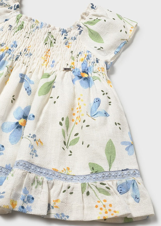1992- sky printed dress