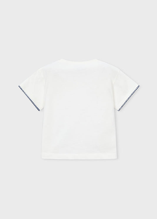 3013- natural t-shirt navy