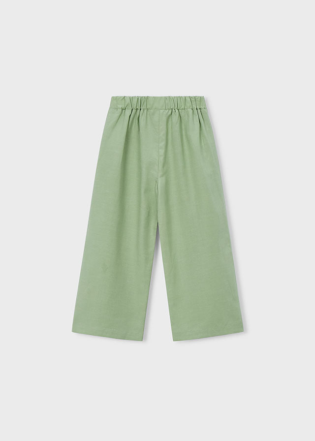 3589- moss flowy long pants
