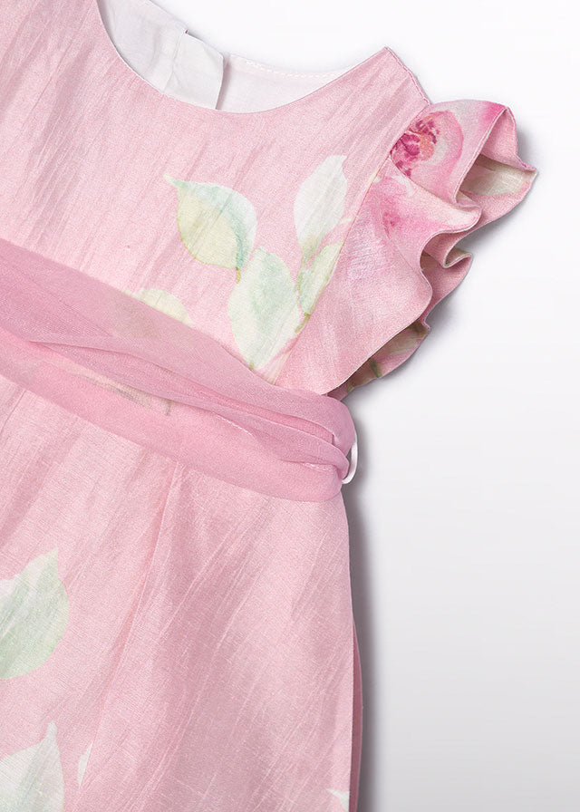 5007- Linen dress Rose