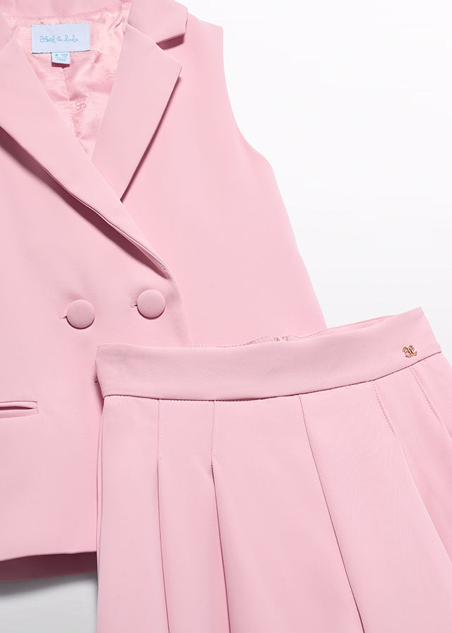 5287- Rose bermuda suit set