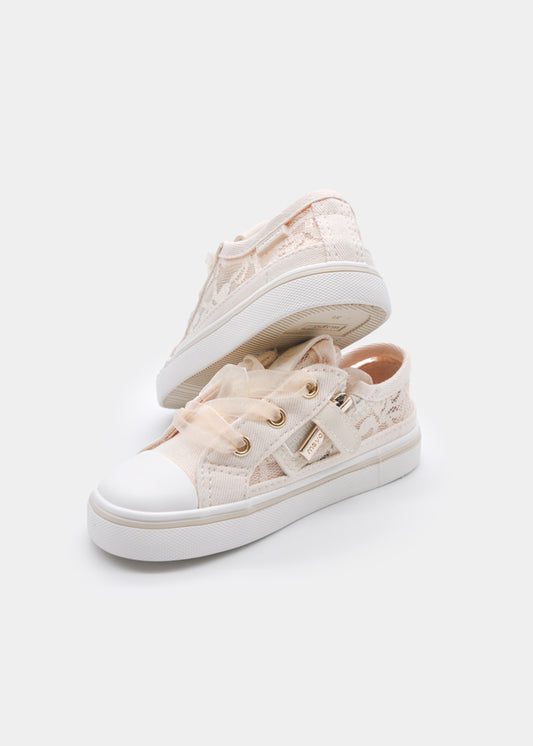 41725 - Natural Perforated sneakers