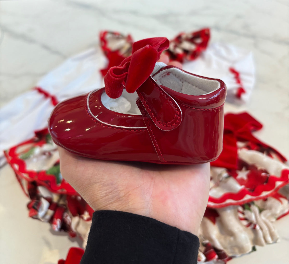 Red shoes baby mayoral