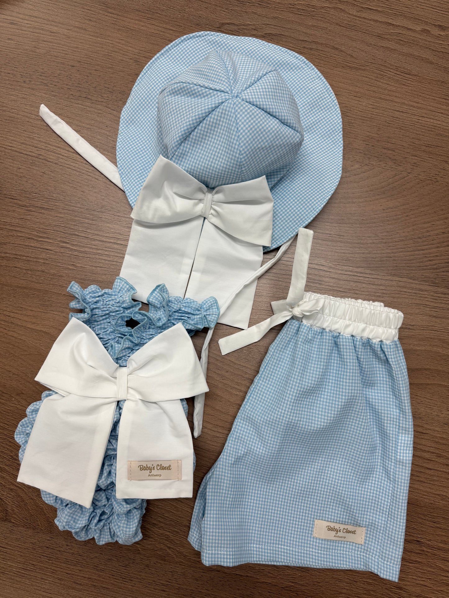 Blue Vichy short boys