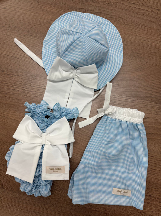 Blue Vichy short boys