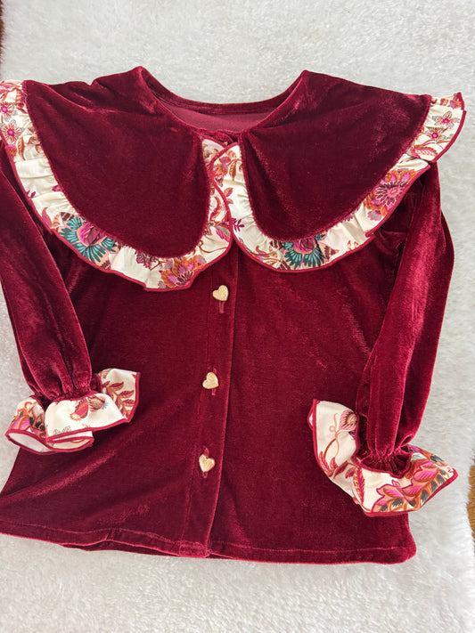 Beatrice velvet blouse - PRE ORDER