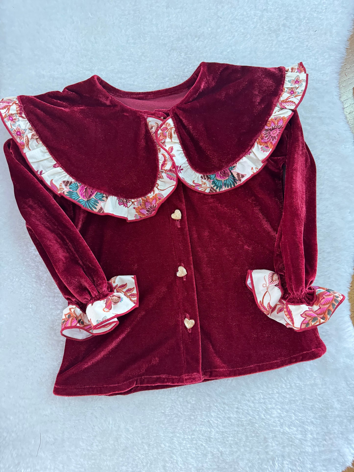 Beatrice velvet blouse - PRE ORDER