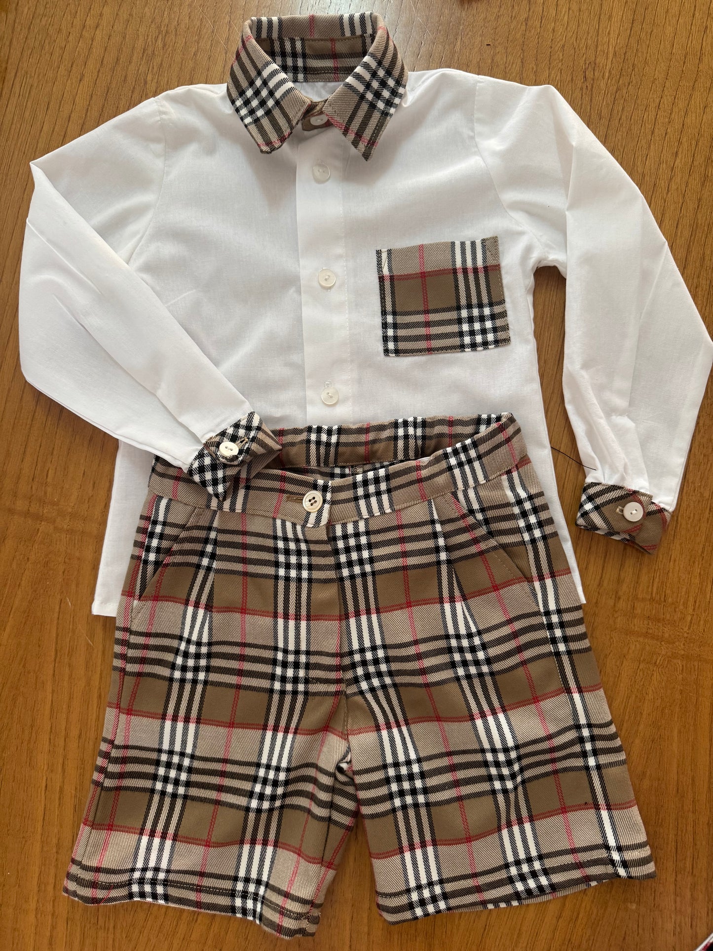 Burberry White blouse boys - PRE ORDER