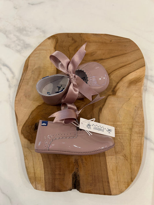 Stabifoot old pink bow shoes