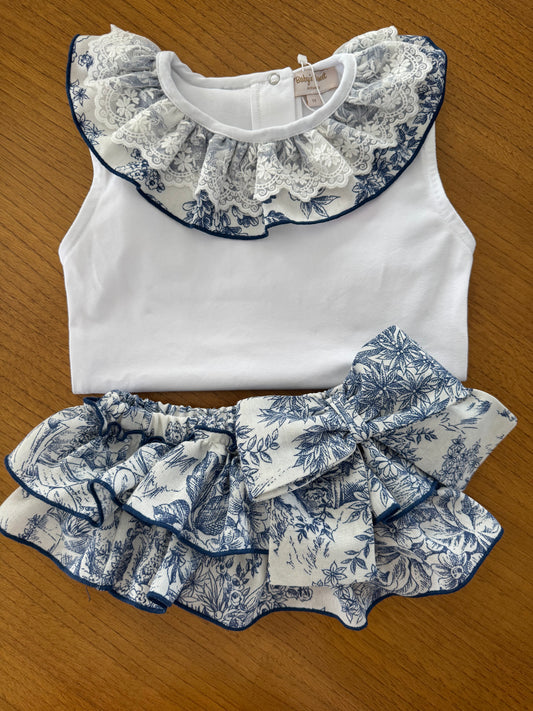 Toile de Jouy blue lil bloomer