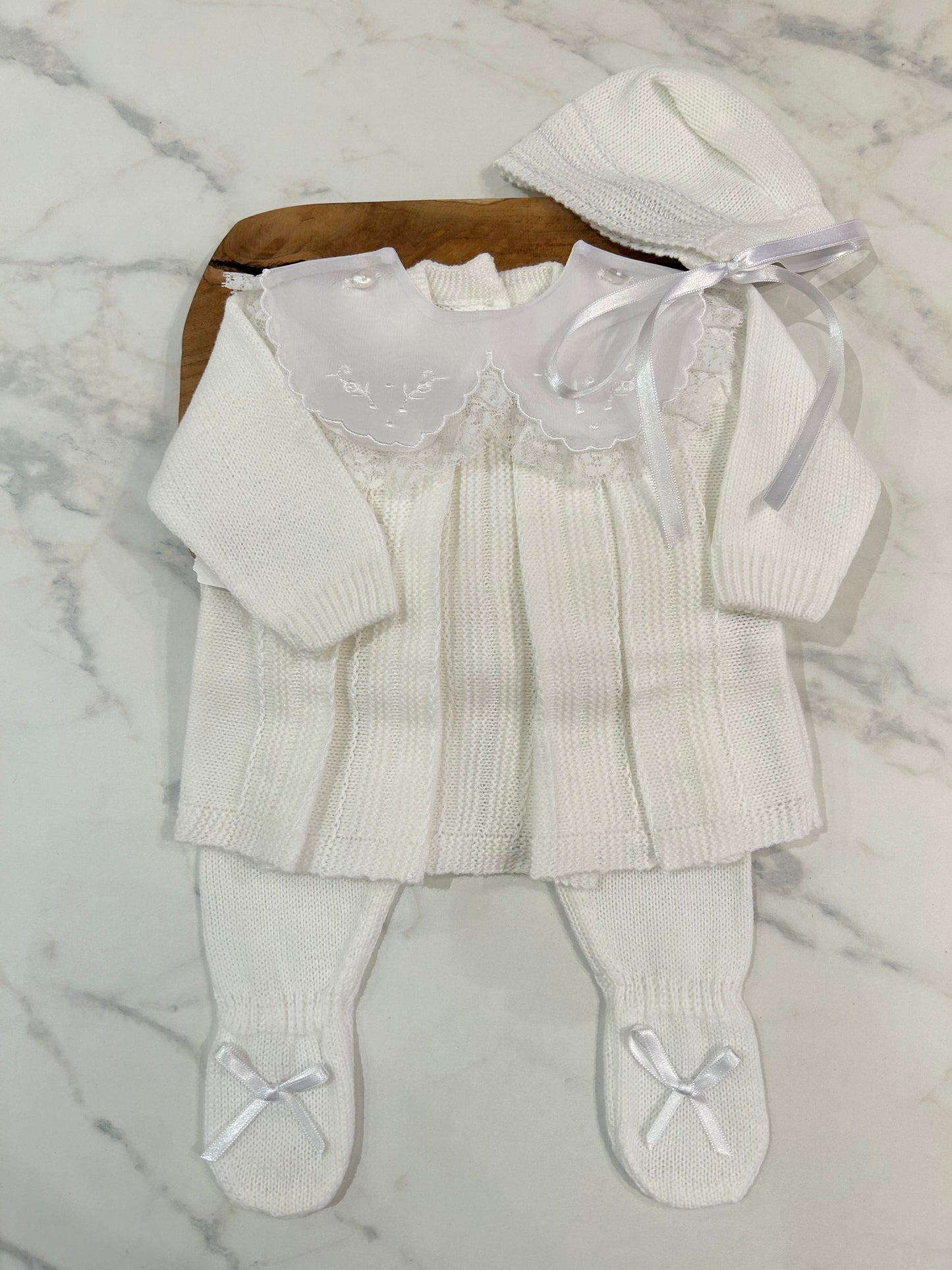 Camelia knit set white