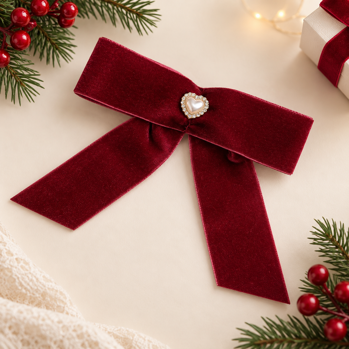 Velvet Christmas bow - PRE ORDER