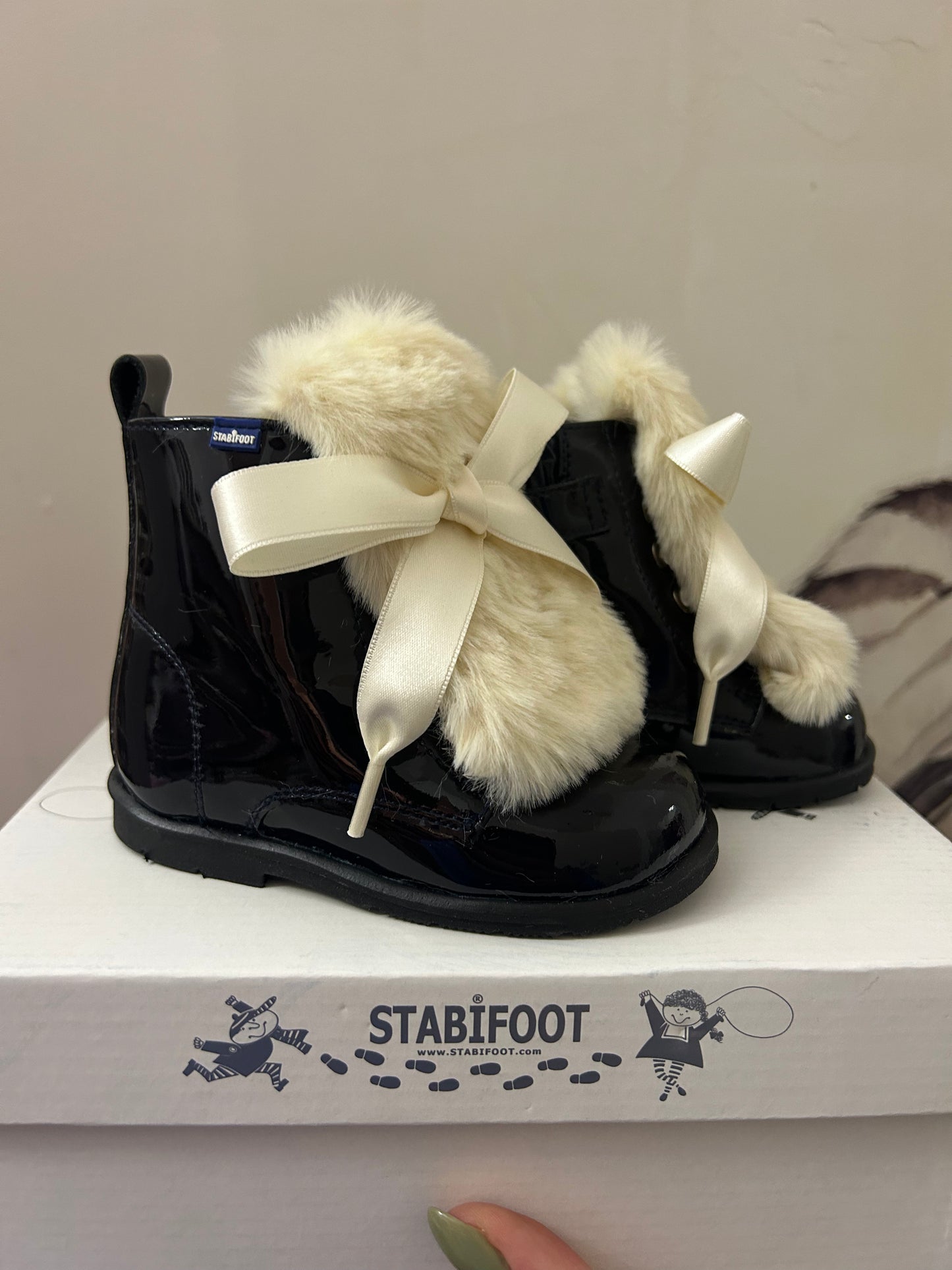 Navy stabifoot boots