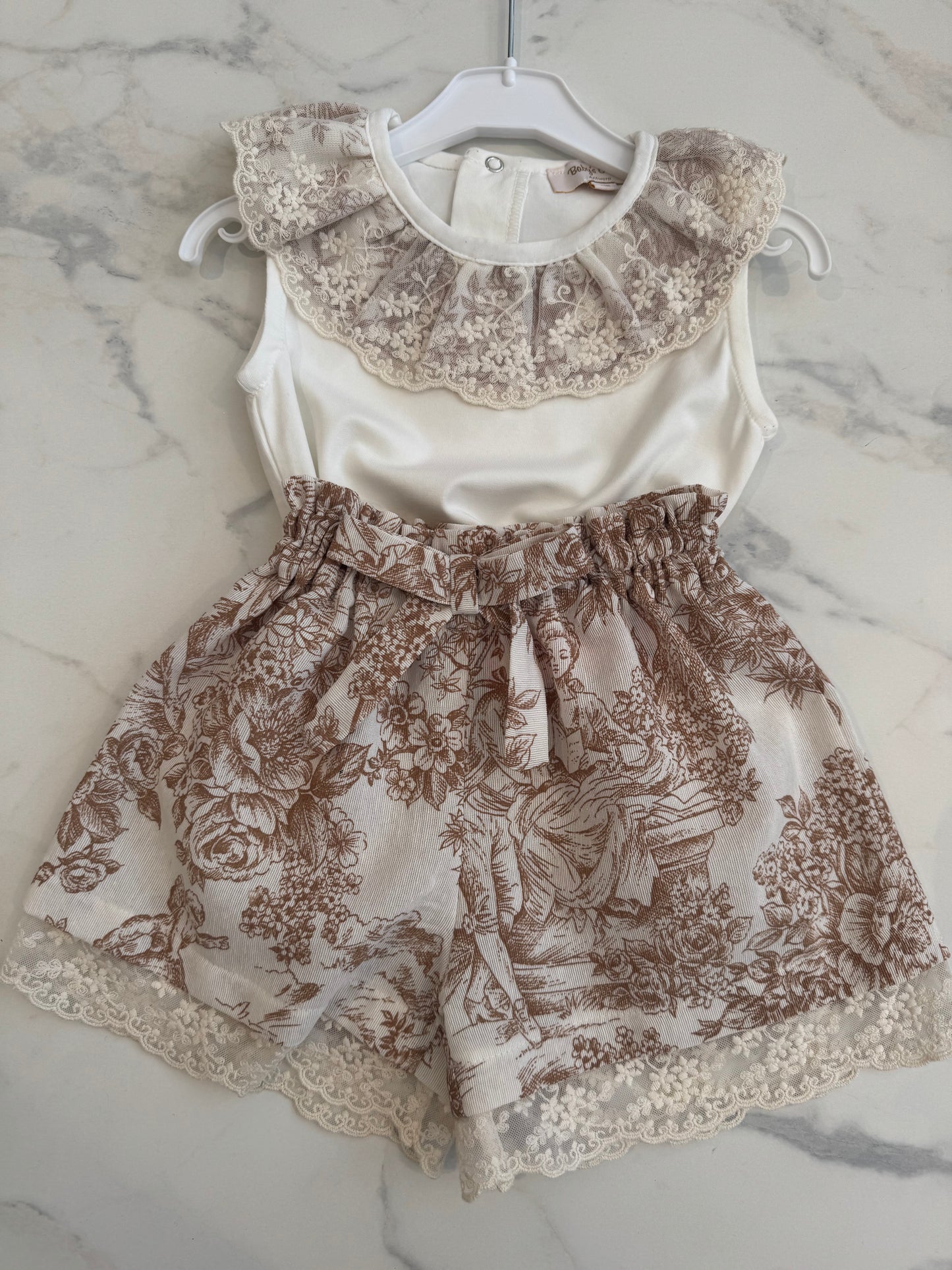 Toile de Jouy beige