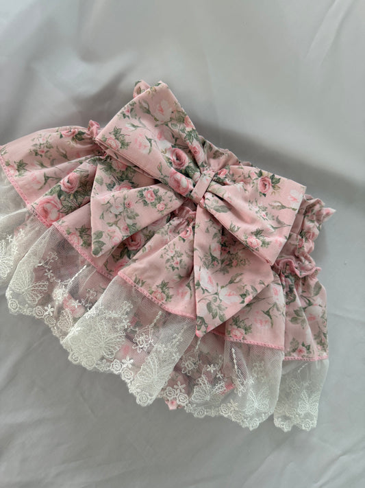 Rose Garden lace bloomer - MADE BY ORDER