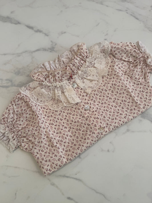 Lace pink blouse