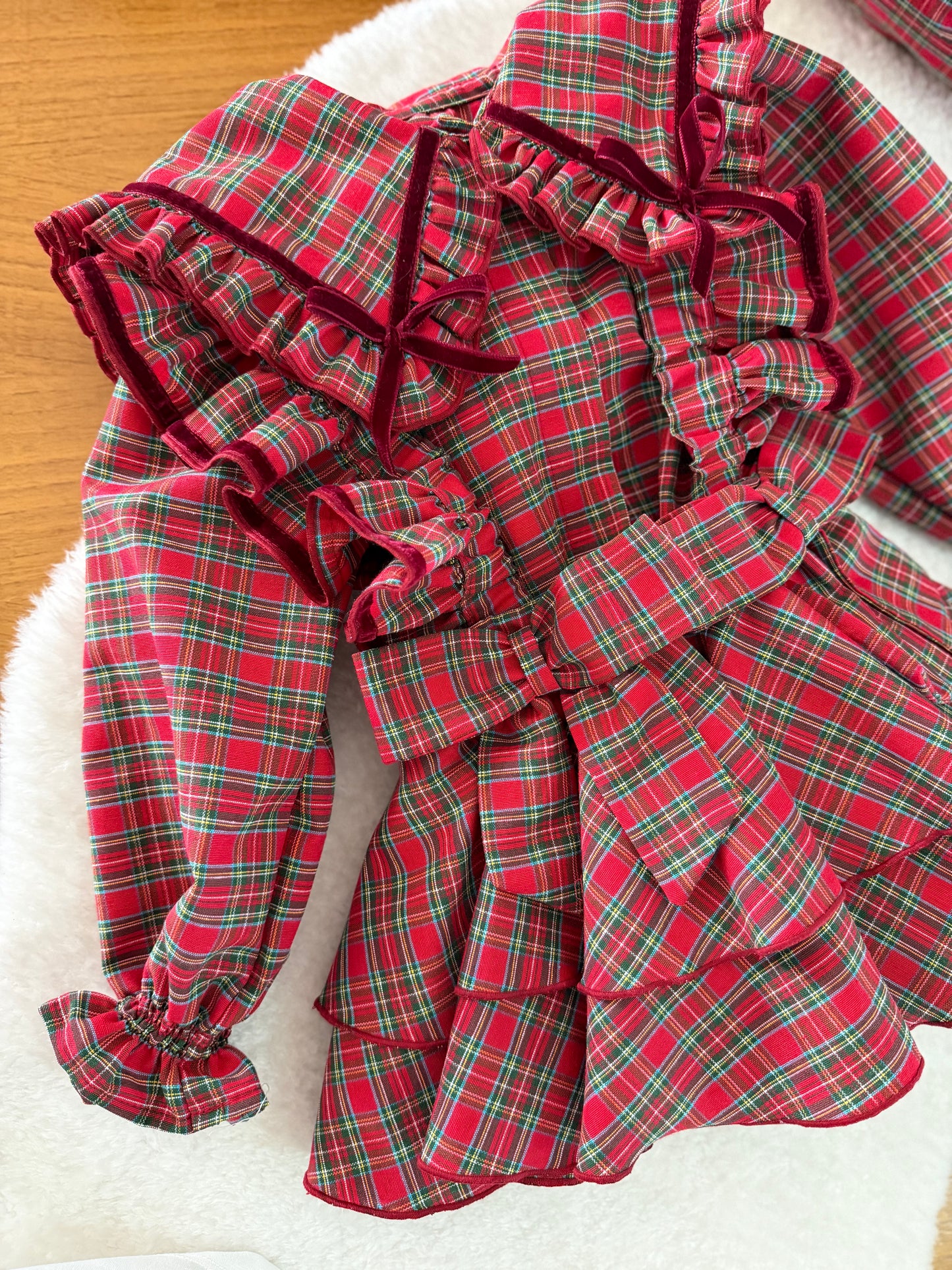Red tartan bailarina - PRE ORDER