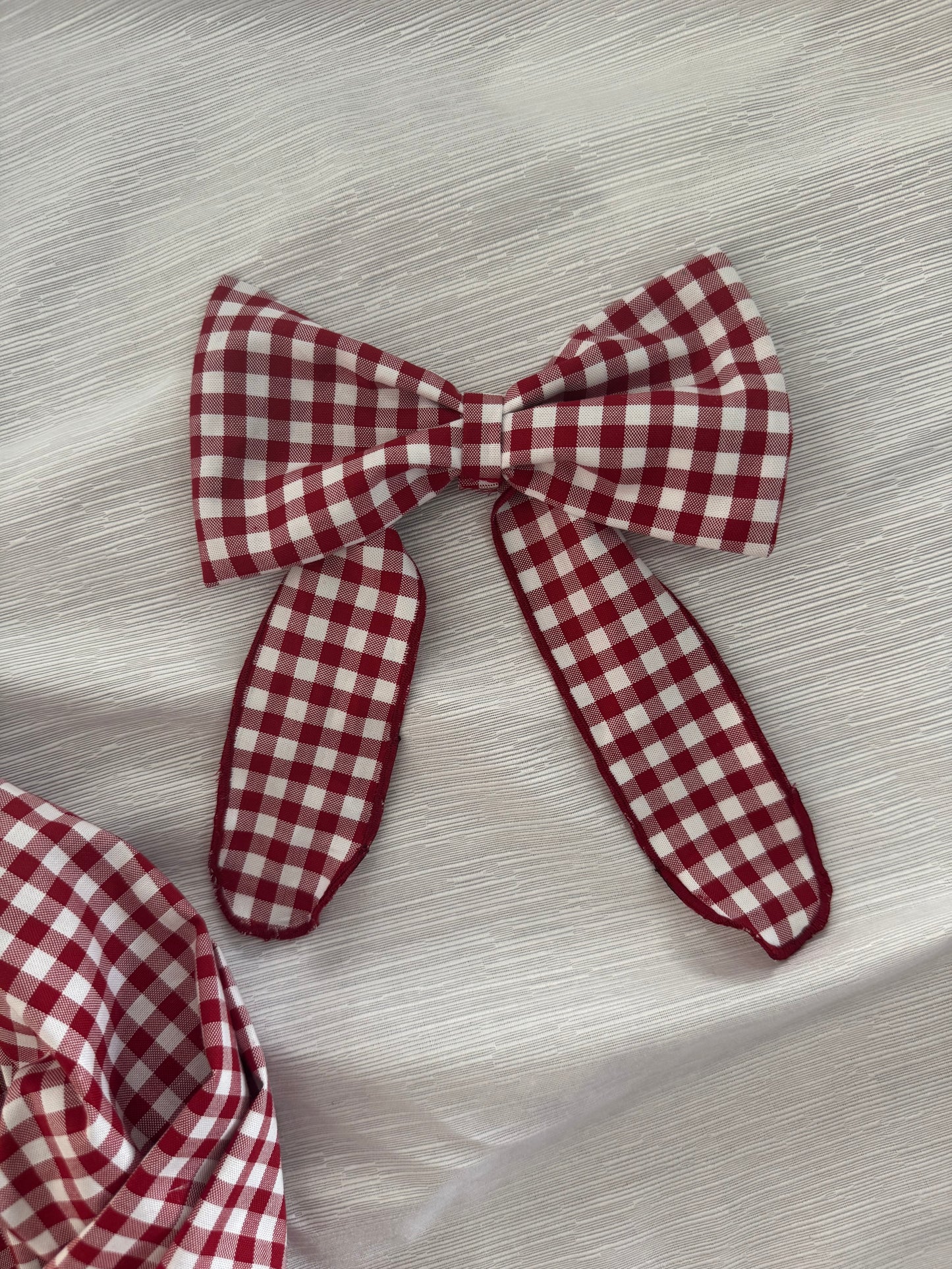 Noël vichy hairbow