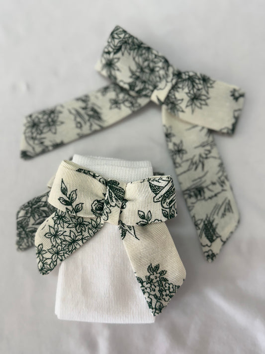 Toile de jouy hairbow - PRE ORDER