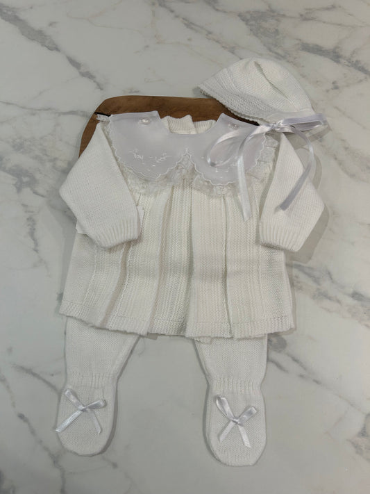 Camelia knit set white