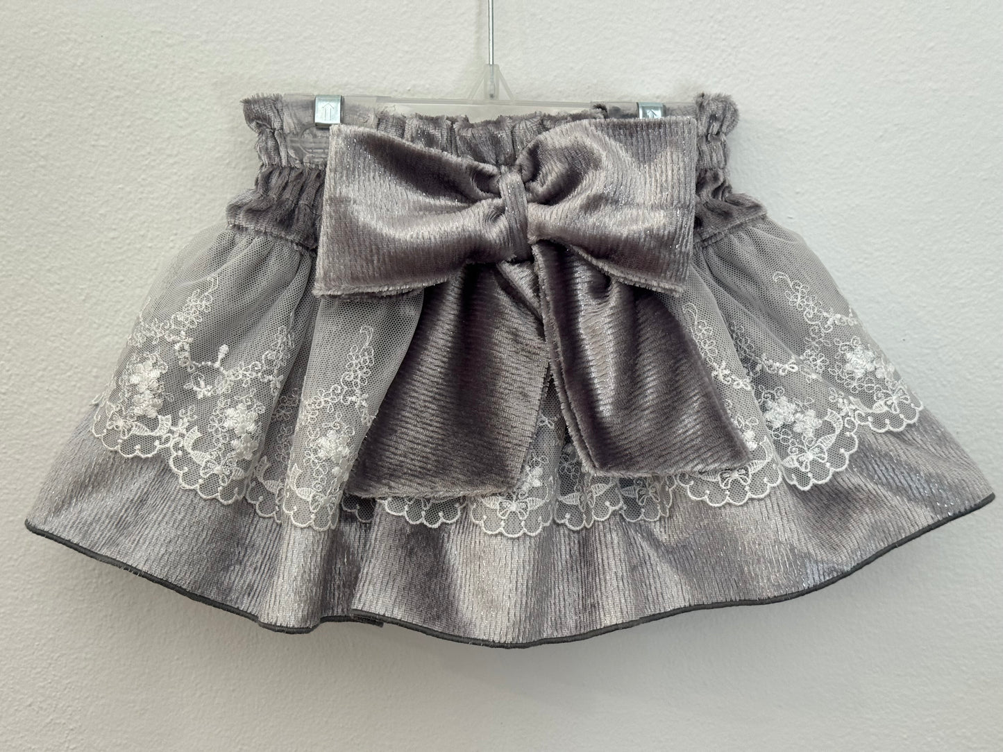 Silver velvet bloomer - PRE ORDER
