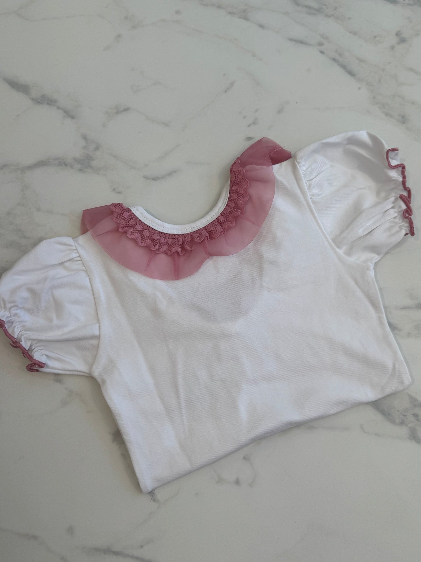 Old pink bow top