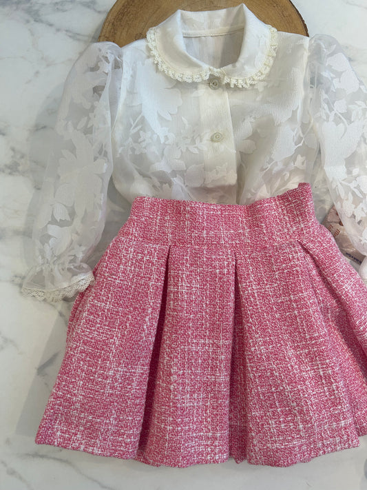 Pink Chanel skirt