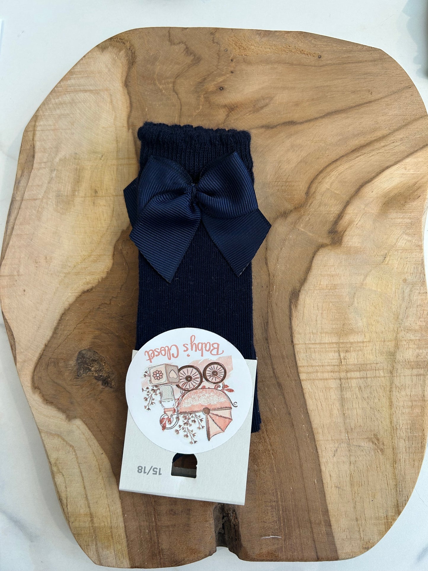 Donkerblauw kniekousen