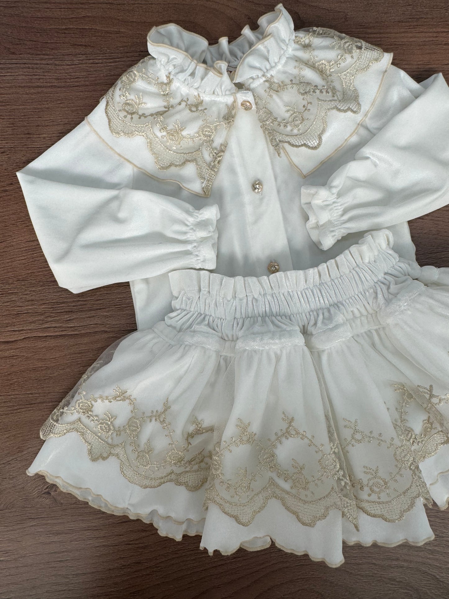 Cleo ivory velvet set - PRE ORDER