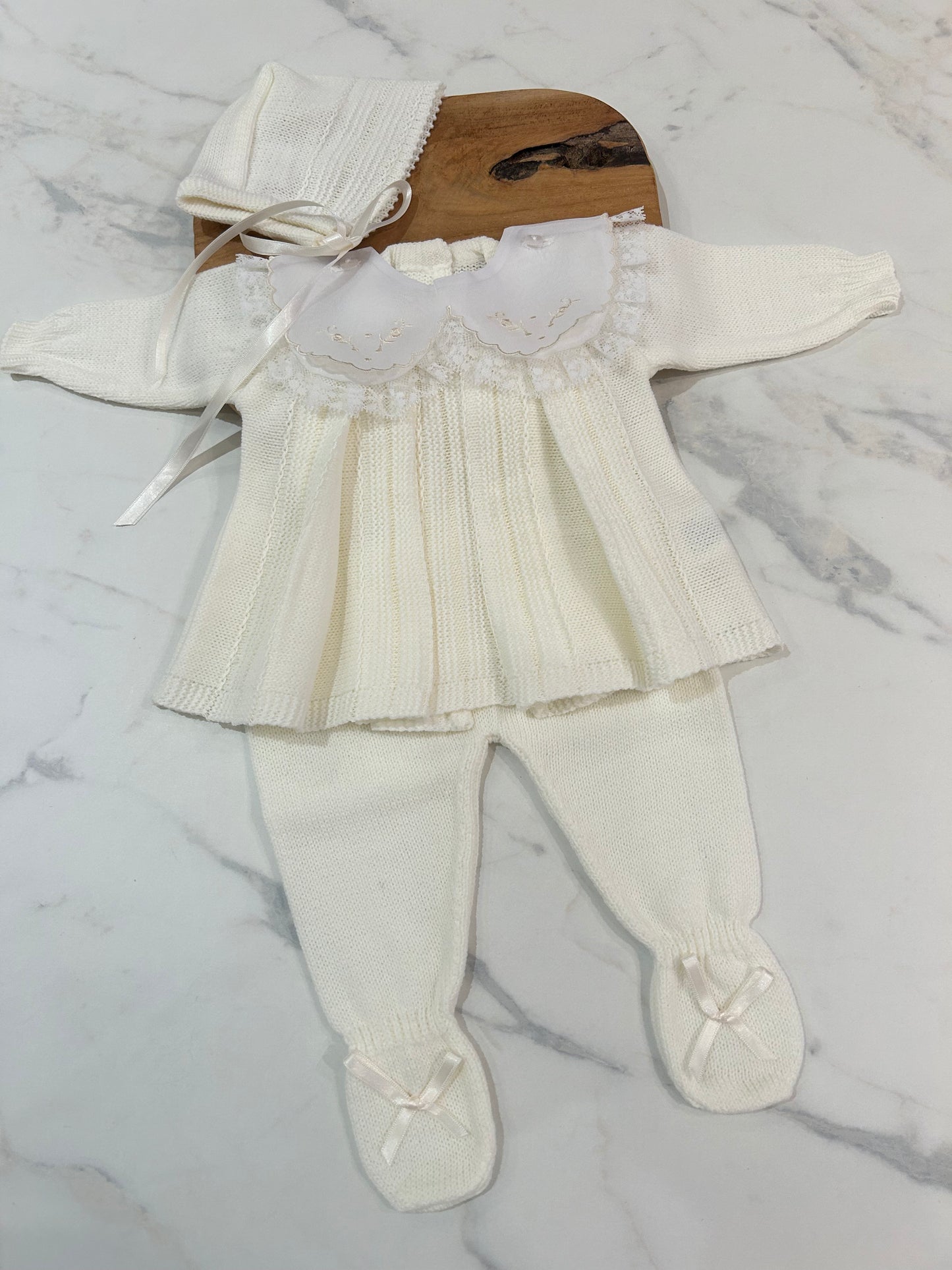 Camelia knit set Cream