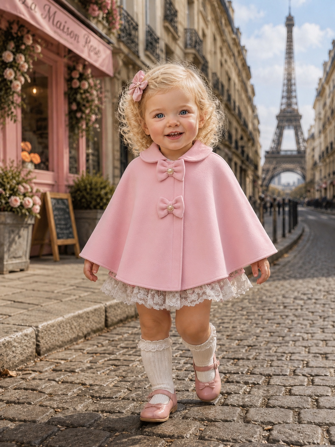 Rosy classy poncho - MADE BY ORDER