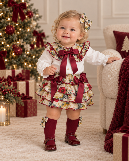 Burgundy Eve socks - PRE ORDER