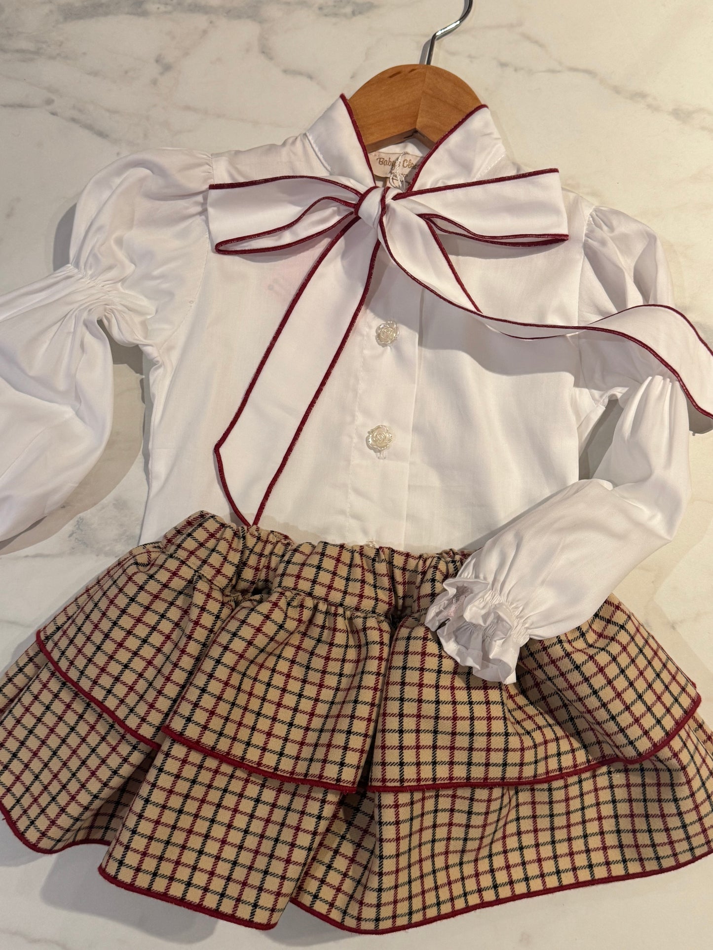 Santos bordeux blouse - PRE ORDER