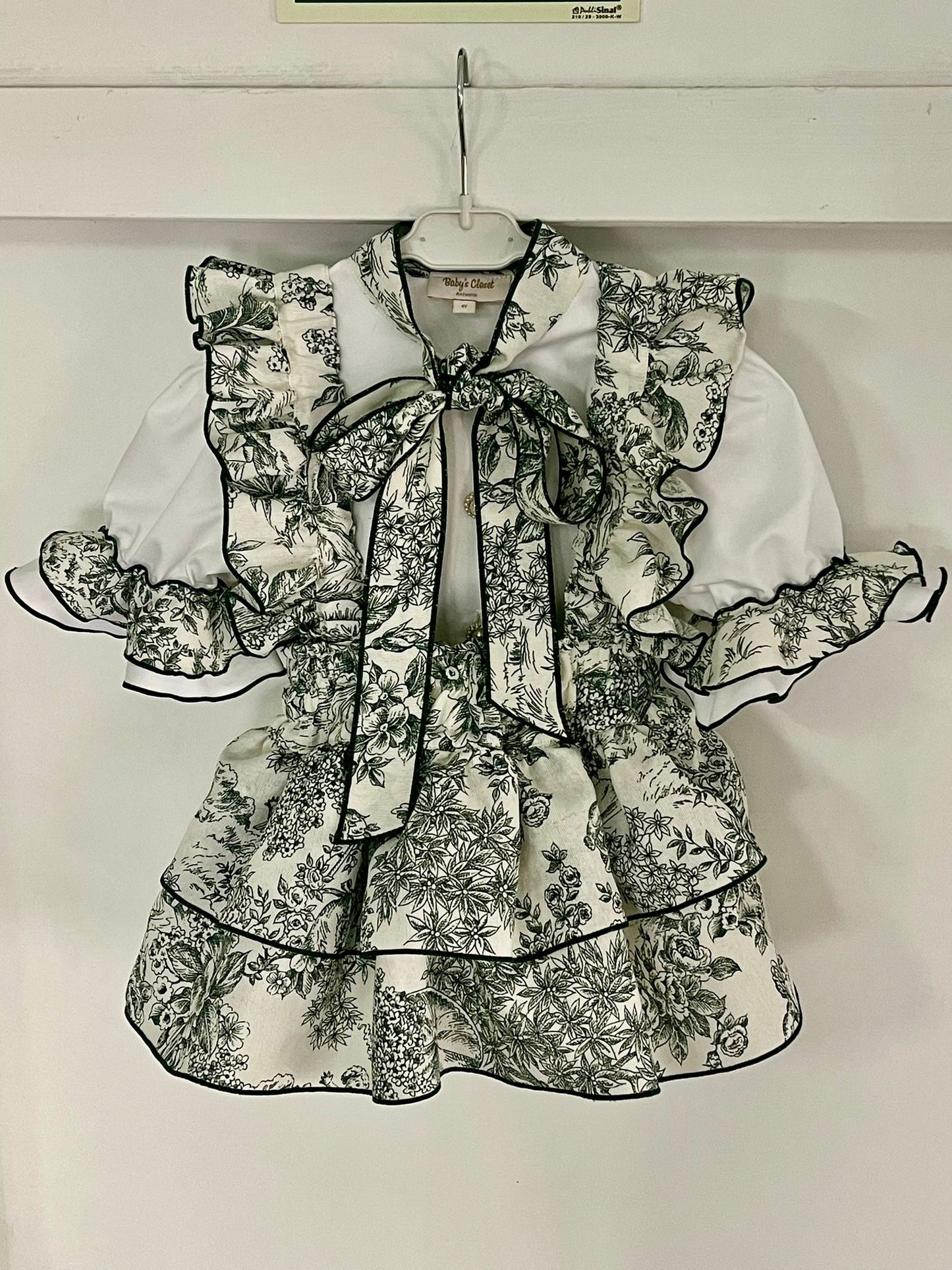 Toile de jouy green bailarina set - PRE ORDER