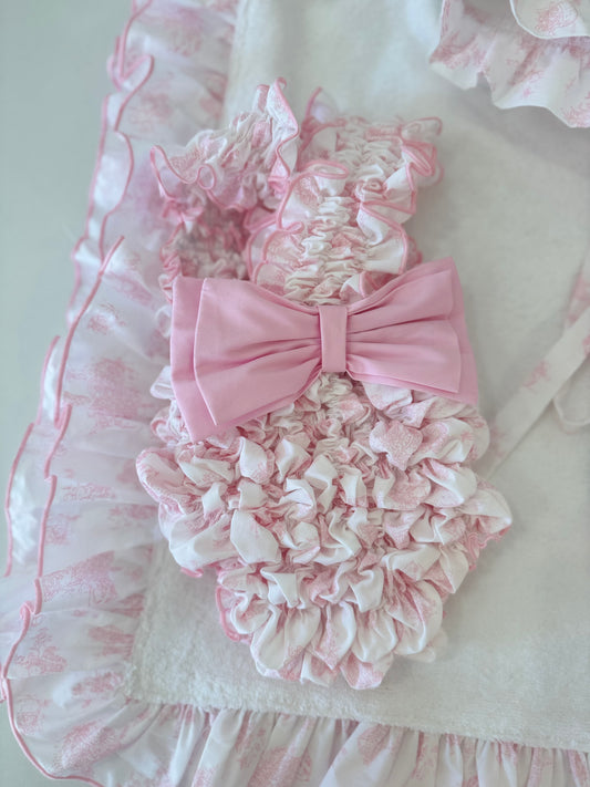 TOILE DE JOUY PINK BADPAK - PRE ORDER ( levering begin januari )