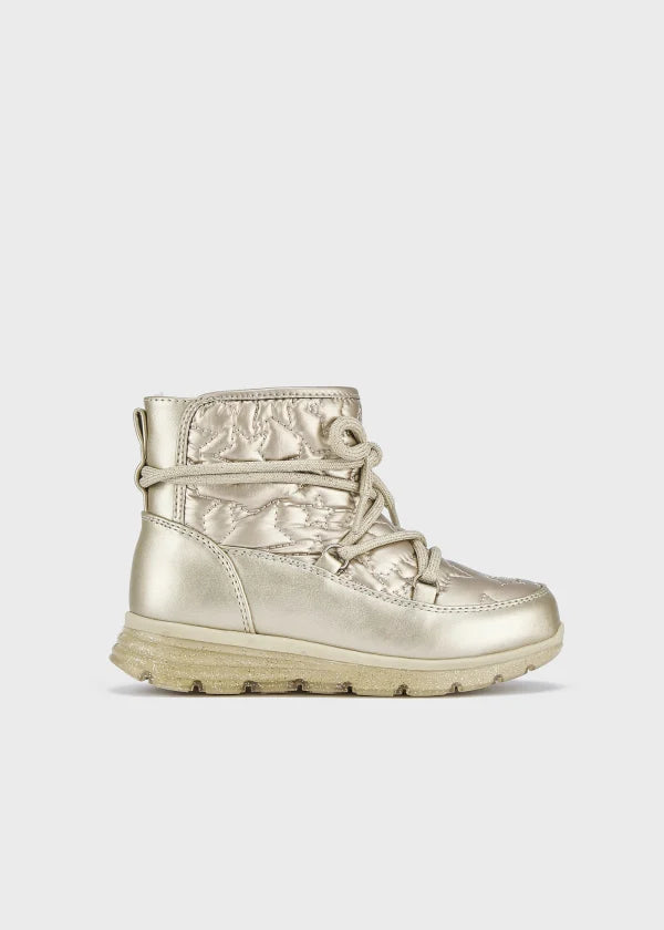 Gold Quilted boots Mayoral