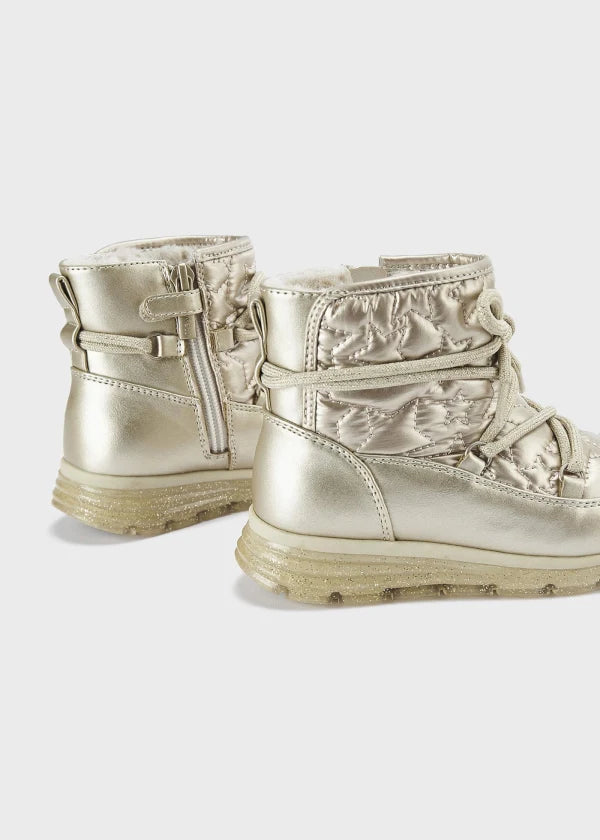 Gold Quilted boots Mayoral
