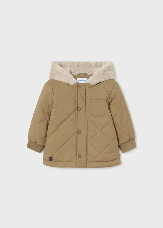 Toffee padded coat